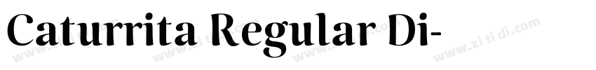 Caturrita Regular Di字体转换